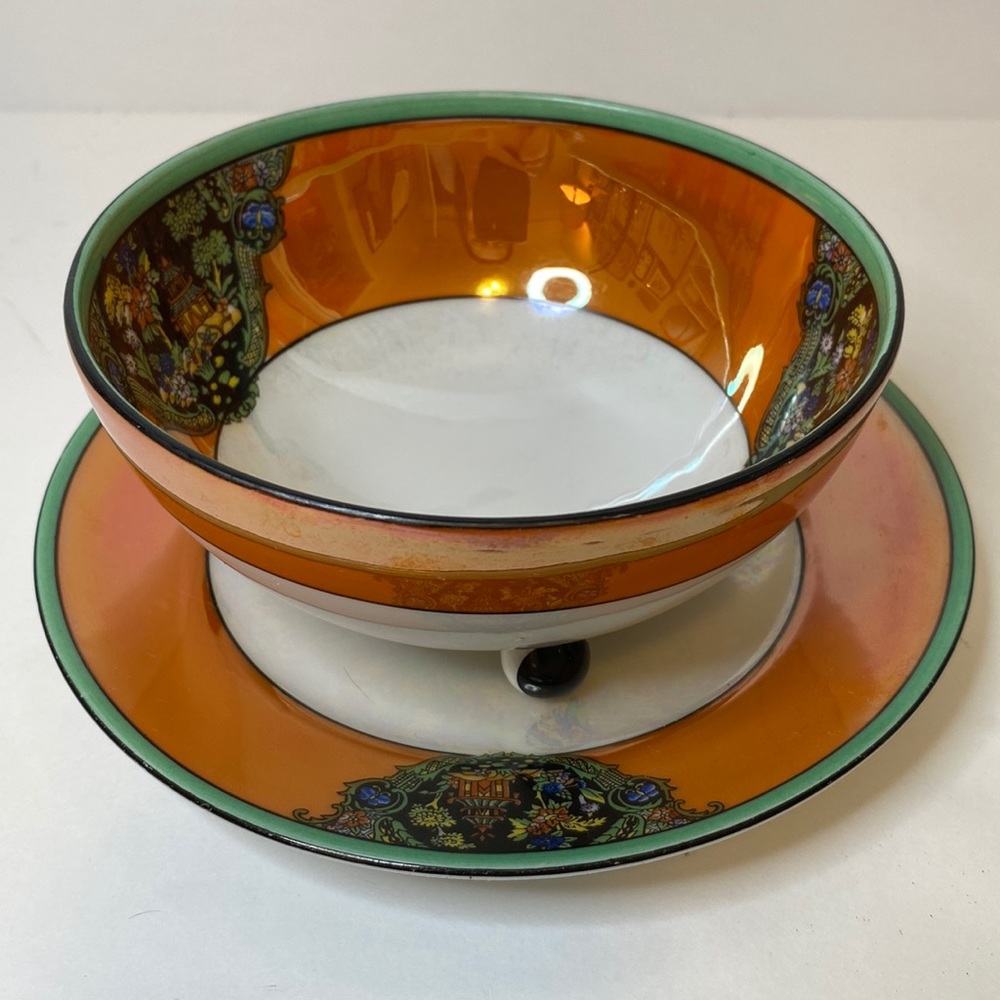 Vintage Noritake Lustreware Bowl and Plate